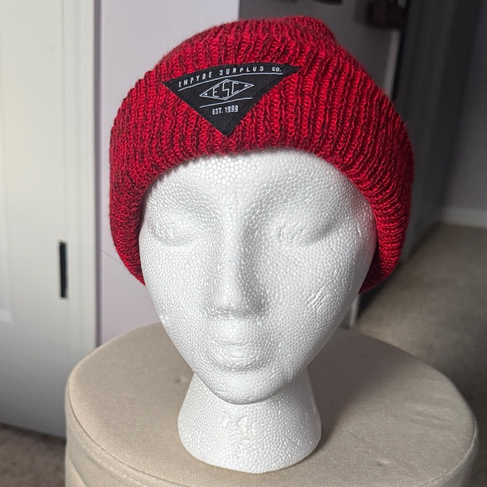 Empyre Surplus Red Knit Beanie